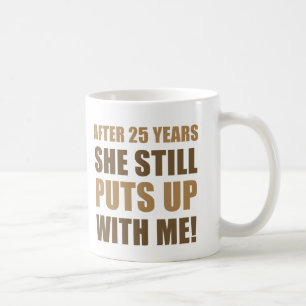 för manar Humor 25-årsdagen Kaffemugg