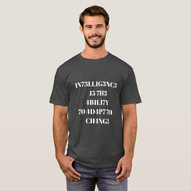 För manar intelligensT-tröja T Shirt (Hel framsida)