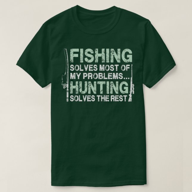 För manar jägare och fiskare t shirt (Design framsida)