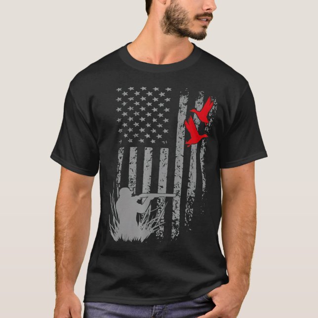 för manar jaktklråd av anka  t shirt (Framsida)