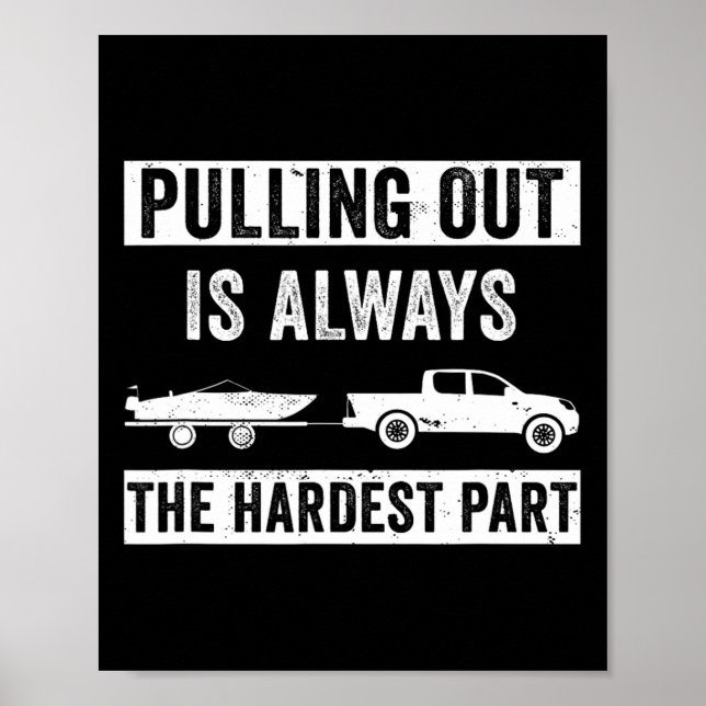 För manar kapten Boat Pulling Poster (Framsidan)