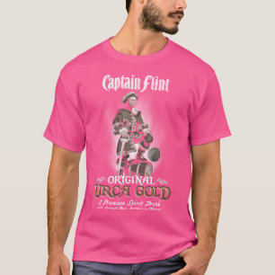 För manar kapten Flint Rum Halloween T Shirt