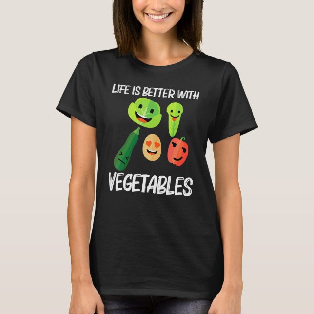 För manar kvinnlig frukt, Veggies Garde T Shirt (Framsida)