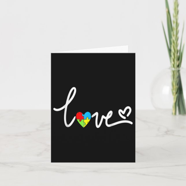 För manar kvinnoautism - medvetenhet om Tee Plus-S Kort (Framsida)