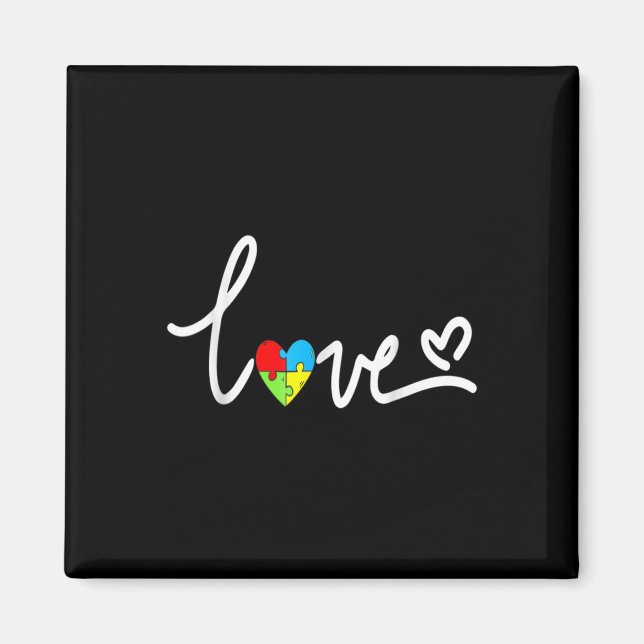 För manar kvinnoautism - medvetenhet om Tee Plus-S Magnet (Framsidan)