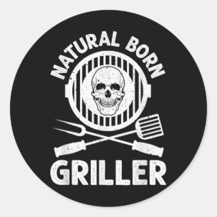 För manar kvinnor Bbq Grill Gril Runt Klistermärke