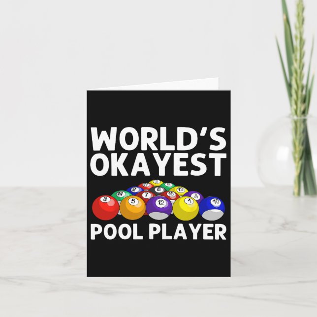 För manar kvinnor Billiard Älskare P Kort (Framsida)