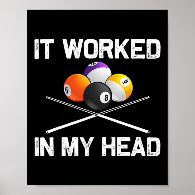 För manar kvinnor Billiard Älskare P Poster (Framsidan)