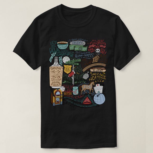 För manar kvinnor (färgade) John Mulaney Quote Com T Shirt (Design framsida)