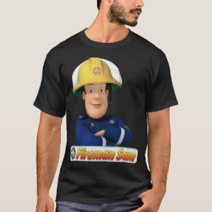 För manar kvinnor Fireman Children Tecknads Sam Aw T Shirt