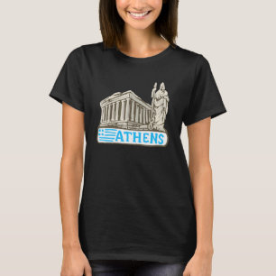 För manar kvinnor i Atens stad Grekland, souvenir T Shirt