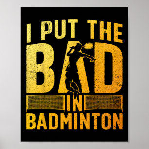 För manar kvinnor i Badminto Poster
