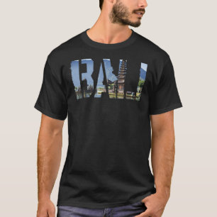 För manar kvinnor i Bali Indonesien, souvenir T Shirt