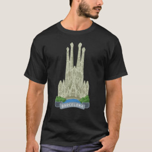 För manar kvinnor i Barcelona City Spain souvenir T Shirt