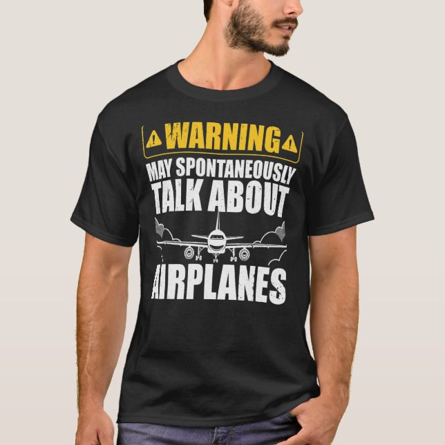För manar kvinnor i bästa flygplan Pilot Aviation  T Shirt (Framsida)