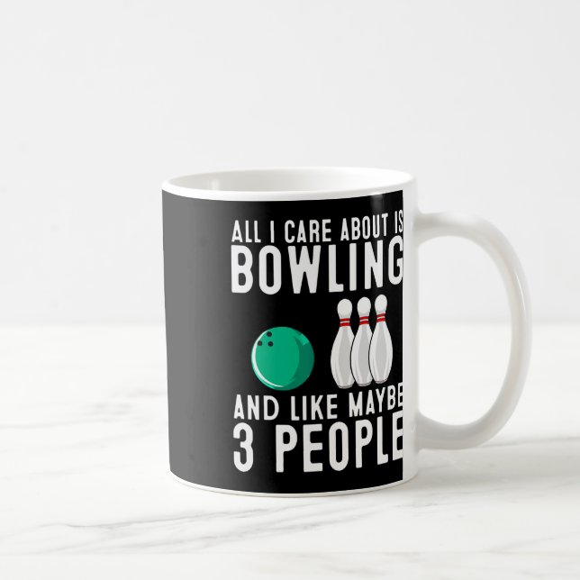För manar kvinnor i Bowling Lo Kaffemugg (Höger)