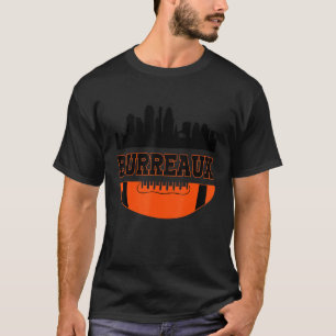 För manar kvinnor i Burreaux Skyline Football T Shirt