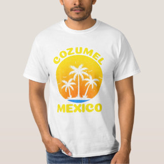 För manar kvinnor i Cozumel Design T Shirt