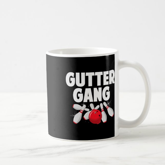 För manar kvinnor i Cute Bowling Spo Kaffemugg (Höger)