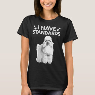För manar kvinnor i Cute Pudel Standard Pudel D T Shirt