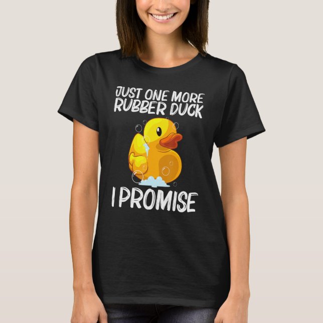 För manar  kvinnor i Cute Rubber Anka T Shirt (Framsida)