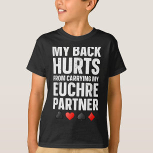 För manar kvinnor i Euchre Partner Euch T Shirt