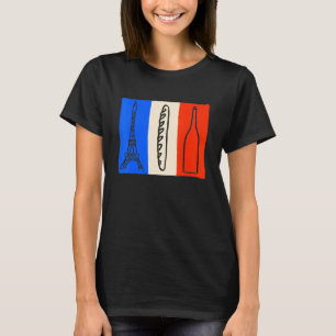 för manar kvinnor i frankrike souvenir-gåvor t shirt