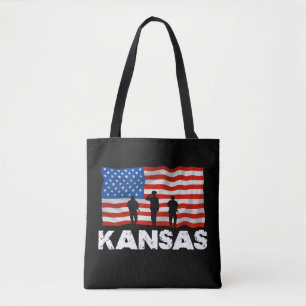 För manar kvinnor i Kansas USA flagga Tygkasse