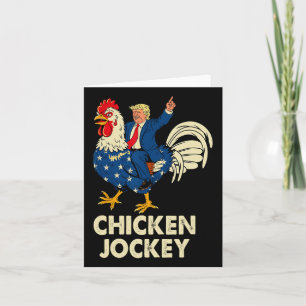 För manar kvinnor i Lusj Chicken Jockey Trump Meme Kort