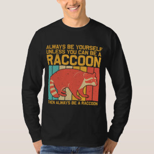 För manar  kvinnor i Raccoon Lo T Shirt