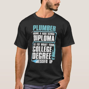 För manar kvinnor i rörmokare 11 t shirt