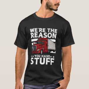 För manar Kvinnor i Semi Lastbil Driv T Shirt