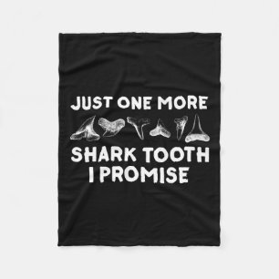 För manar Kvinnor i Shark Teeth Fleecefilt