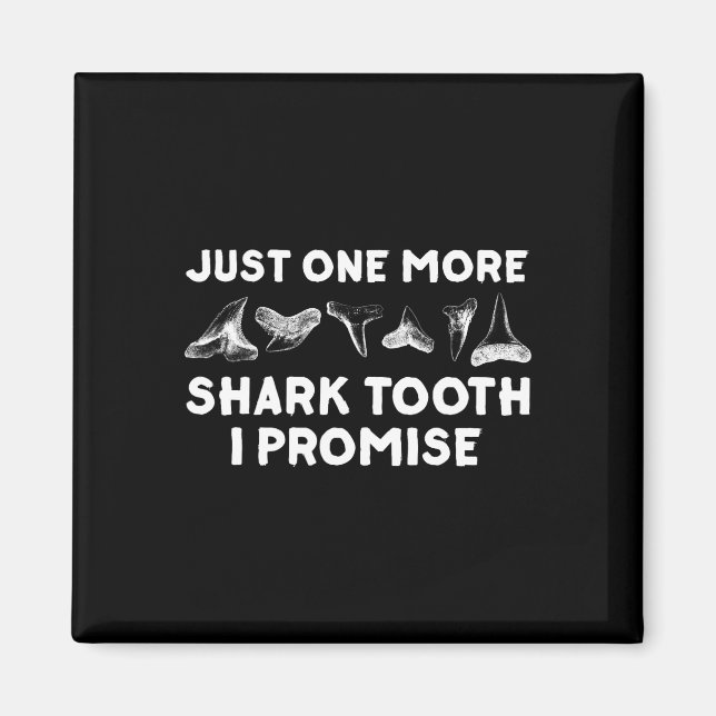 För manar Kvinnor i Shark Teeth Magnet (Framsidan)