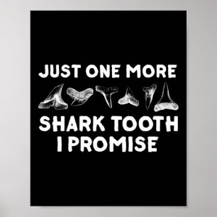 För manar Kvinnor i Shark Teeth Poster