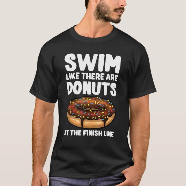 För manar kvinnor i Swimmer Donut Kärlek T Shirt (Framsida)