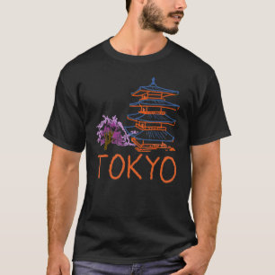 För manar kvinnor i Tokyo City Japan souvenir 3 T Shirt