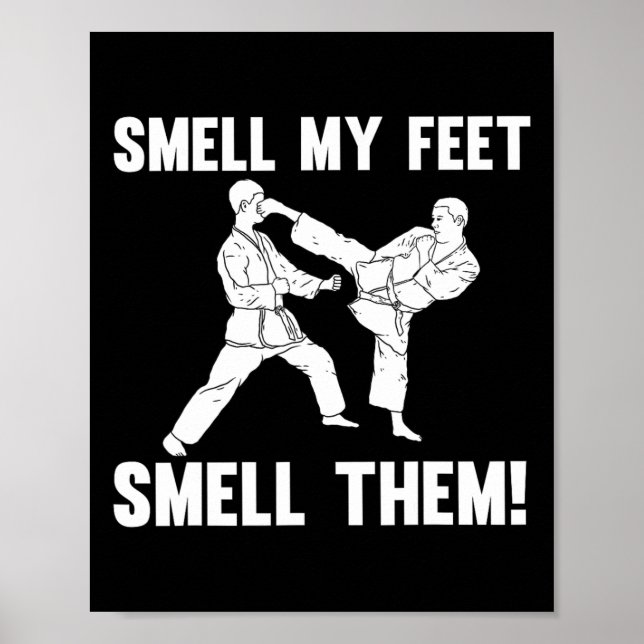 För manar Kvinnor Karate Martial A Poster (Framsidan)