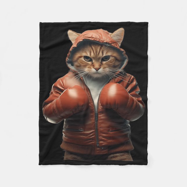 För manar kvinnor med boxing och boxing fleecefilt (Framsidan)