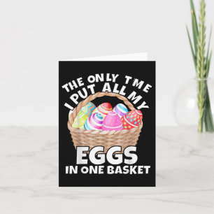 För manar kvinnor och stämpel för Påsk Basket Vuxe Kort