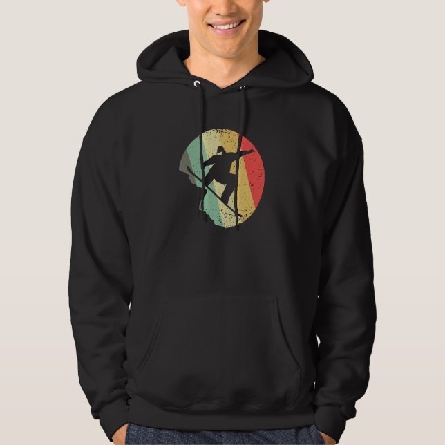 För manar kvinnor - Snowboarder Hoodie (Framsida)