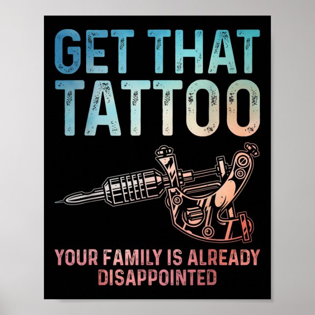 För manar kvinnor Tattoer Tat Poster (Framsidan)