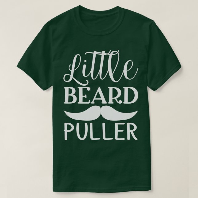 För manar lilla Beard Puller T Shirt (Design framsida)