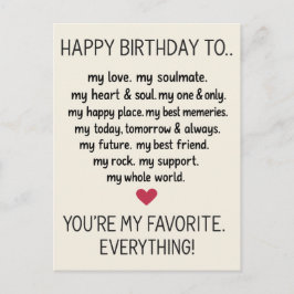 För manar Make Boykompis Him med födelsedagskort Vykort