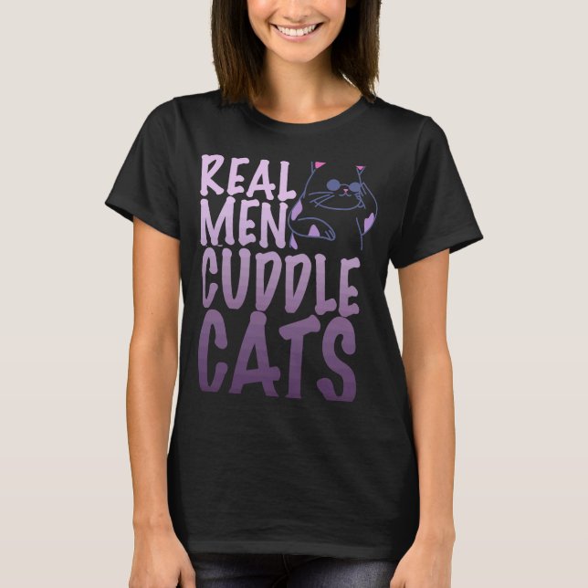 För manar Manar Cuddle Cats T Shirt (Framsida)