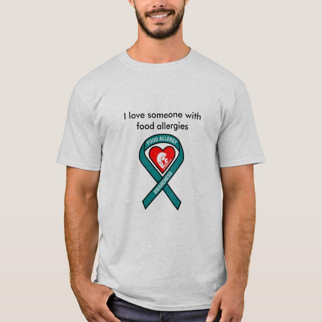 För manar matallergiskjorta tee shirt (Framsida)