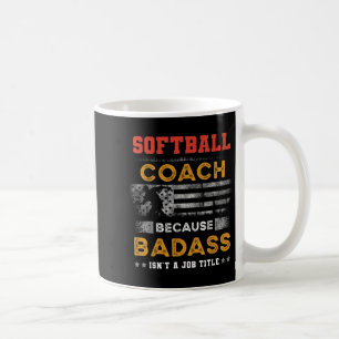 För manar med Softball Coach Gift, Bad Softball C Kaffemugg