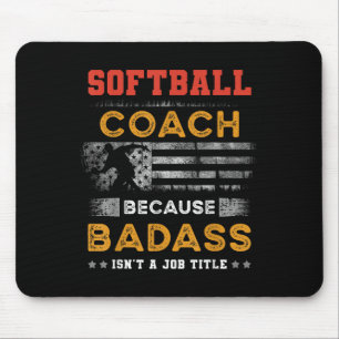 För manar med Softball Coach Gift, Bad Softball C Musmatta