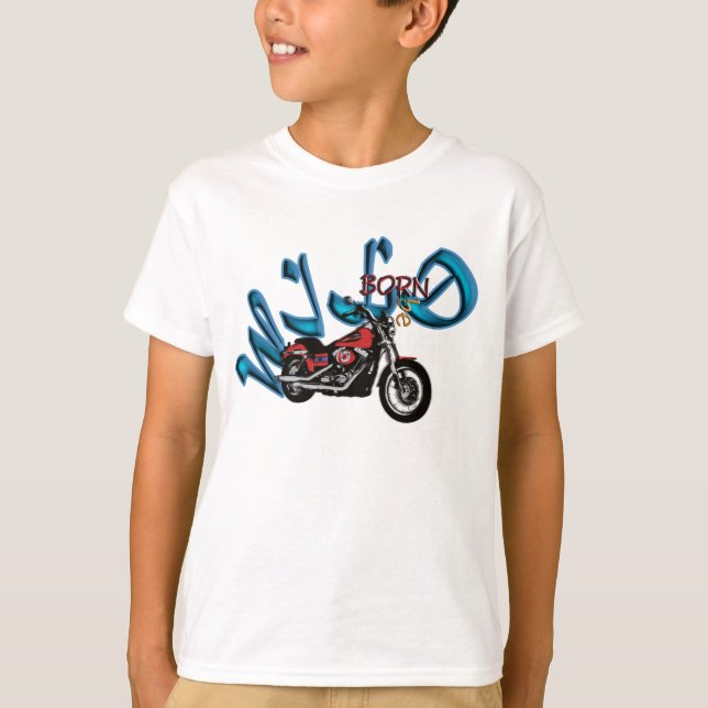 För manar motorcykeldräkt, kvinnor, tonåring & tee shirt (Framsida)