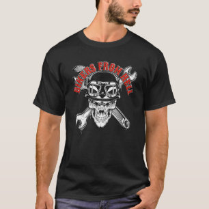 för manar motorcykelmotorcykel och biker för motor t shirt